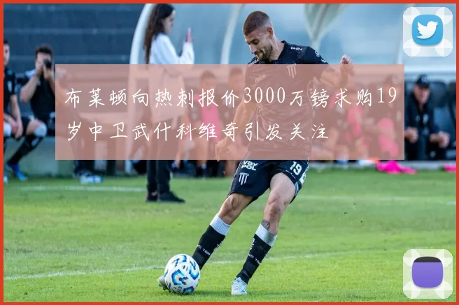 布莱顿向热刺报价3000万镑求购19岁中卫武什科维奇引发关注